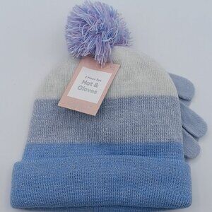 Capelli New York Kid's 2 Pc Beanie & Gloves Set Size M/L